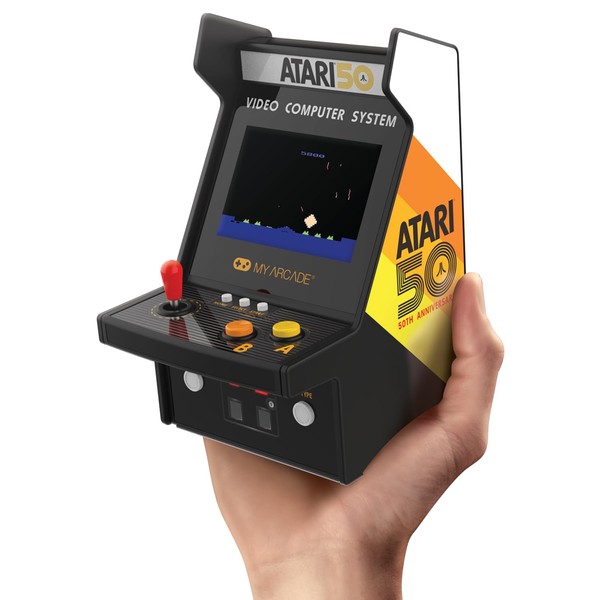 My Arcade Atari Micro Player Pro: 100 Games, 6.75" Mini Arcade Machine, Fully playable Video Game Collectible