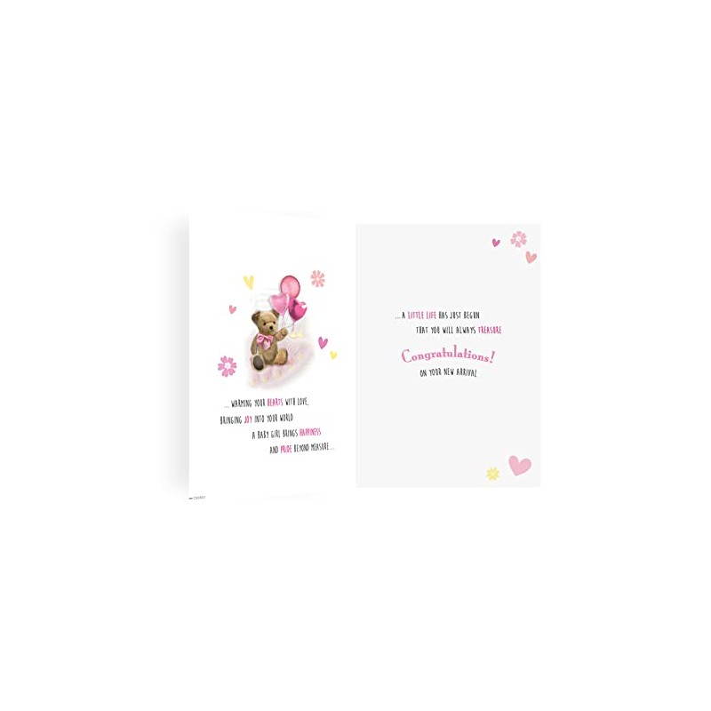 Regal Publishing Cute Baby Girl Card 9" x 6"