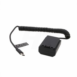 HangTon PD USB C 9V zu NP-FZ100 Dummy Akku für Sony Alpha A7CR A7CII A7C A9II A6700 ZV-E1 A7RIV A1 A7RV A7SIII FX30 FX3 A7IV A7III A6600 A7RIII A7s A9 A9R A9S Kamera