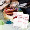 ZYQFN 20 Cherry Baby Girl Birthday Party Invitations, for Girls