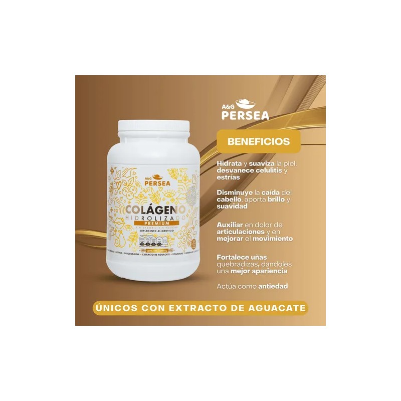 Ag Persea- Colageno Hidrolizado Premium 1.2 Kg-sin Sabor