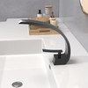Geobella Bathroom Sink Faucet Modern Single Hole 1-Handle Faucet, Matte