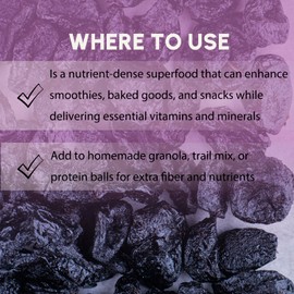 Prune Powder 8 oz, Natural Powder for Beverages, Cooking