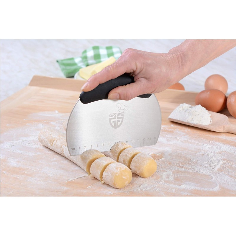 GRÄWE Dough Scraper Stainless Steel 18/0, 14 cm