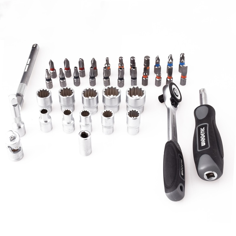 38pcs Mini Ratchet Wrench Set 1/4