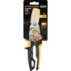Fiskars PowerGear Aviation Snip Straight Cut, 40% More Power, Length