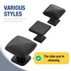 JOY DECOR 30 Pack Black Square Cabinet Knob Kitchen Cabinet