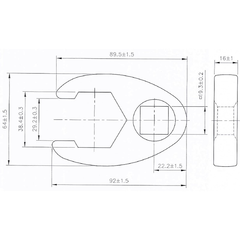 BGS 1759-38 | Crowfoot Spanner | 20 mm (3/4") Drive