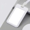 LannuMet 3 Pack Sliding ID Badge Holder,Hard Plastic Card Holder