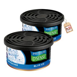 h2i Premium Air Freshener Blue Ice (Pack of 2) | Car Air Freshener and Fragrance Dispenser for Camping, Office & Home | 60 Days Fresh Fragrance with Volume Regulation | Fits in Drink Holder | Includes