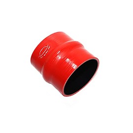 LTI Universal (83mm) 3.25" ID Straight Hump Coupler Silicone Hose 4-Ply Reinforced High Performance 102mm Length (3.25" RED)