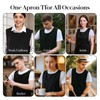 YBEATY Unisex Cobbler Apron with 3 Pockets Vest Waterproof Art