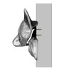 Michael Healy Designs Fox Door Knocker - Nickel Silver (Standard