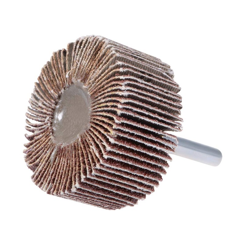 sourcing map 2 Inch Flap Wheels Shank Mounted Sanding Abrasive