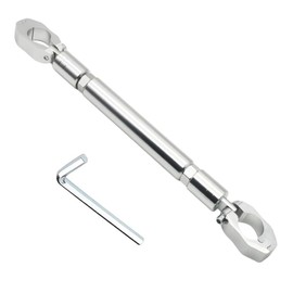 YFFSFDC Motorcycle Balance Bar Aluminum Alloy Handle Brace Steering Wheel Stabilizer Outer Diameter 22mm Adjustable Brace Multi-Purpose Cross Bar (Silver)