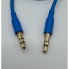 LockMingle 3.5mm Auxiliary Audio Cable, 1m Braided Nylon, Gold-Plated Connectors,