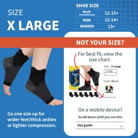 PAPLUS 6 Pairs Ankle Brace for Women and Men, Achilles Tendonitis, Plantar Fasciitis Relief, Ankle Compression Socks Sleeves for Arch Support