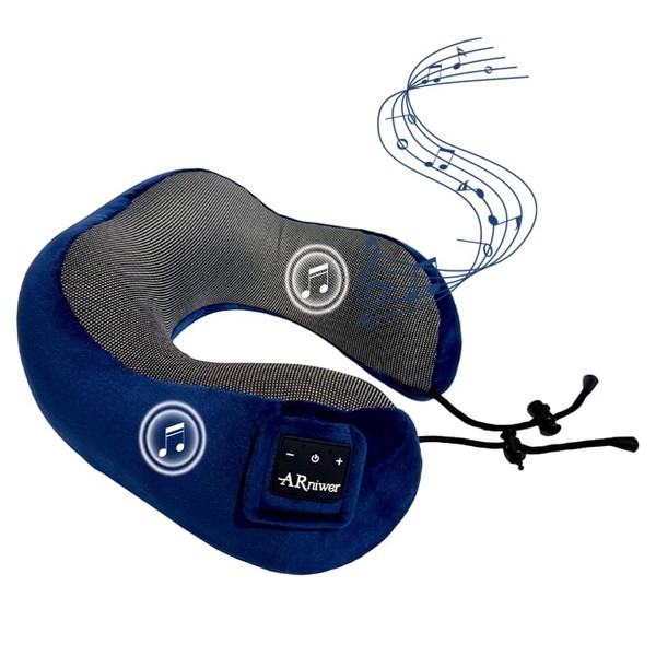 ARniwer Bluetooth Music Semicircular Neck Pillow Wireless Bluetooth Speaker Suitable