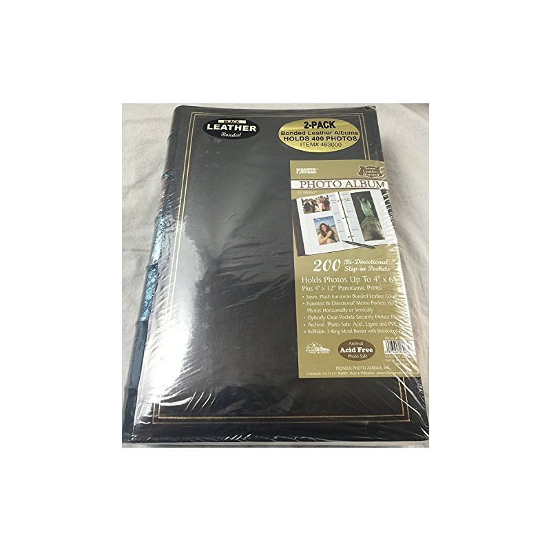 Photo Album 200 Slip-in Pockets (Bi-directional) - European Bonded Leather
