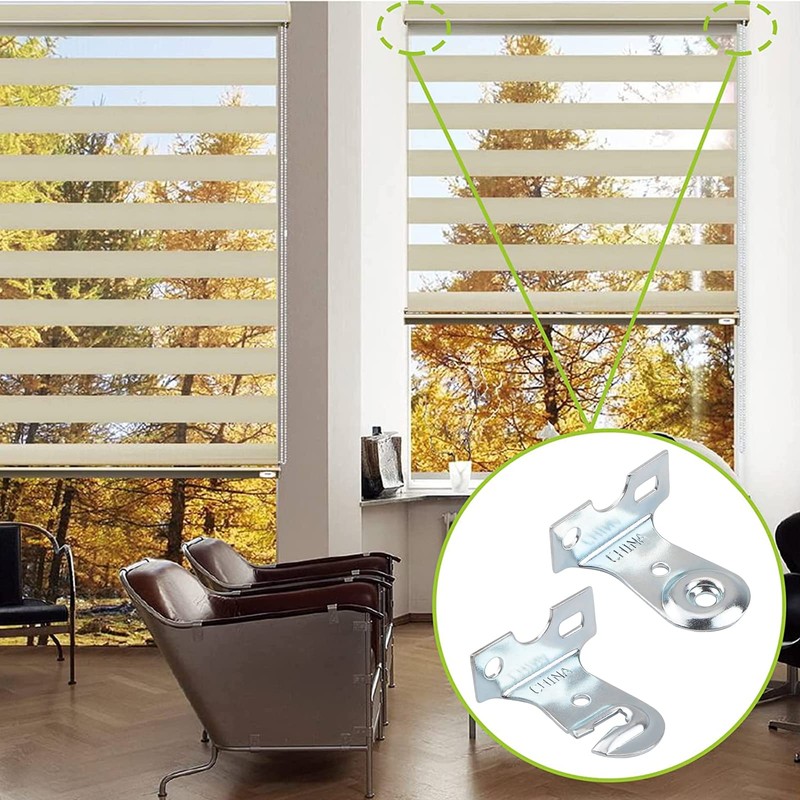 UFURMATE Roller Shades Bracket, 2 Sets Metal Roller Window Shade
