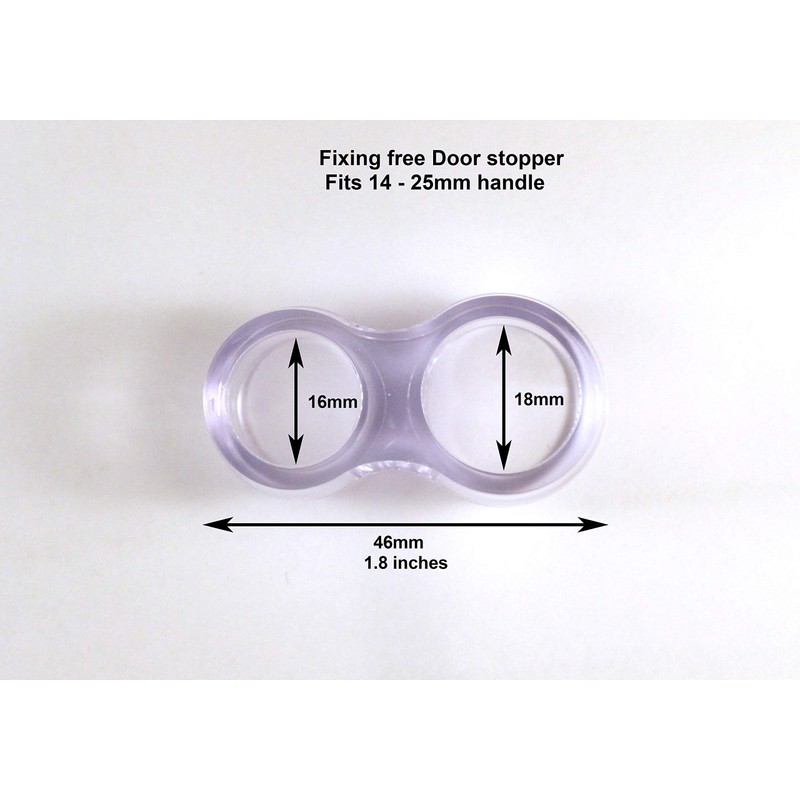 Wall Protector Door Stopper Fixing Free Bumper Guard fits 14