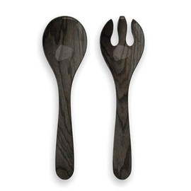 Set 2 Salad Servers Rafia Tied