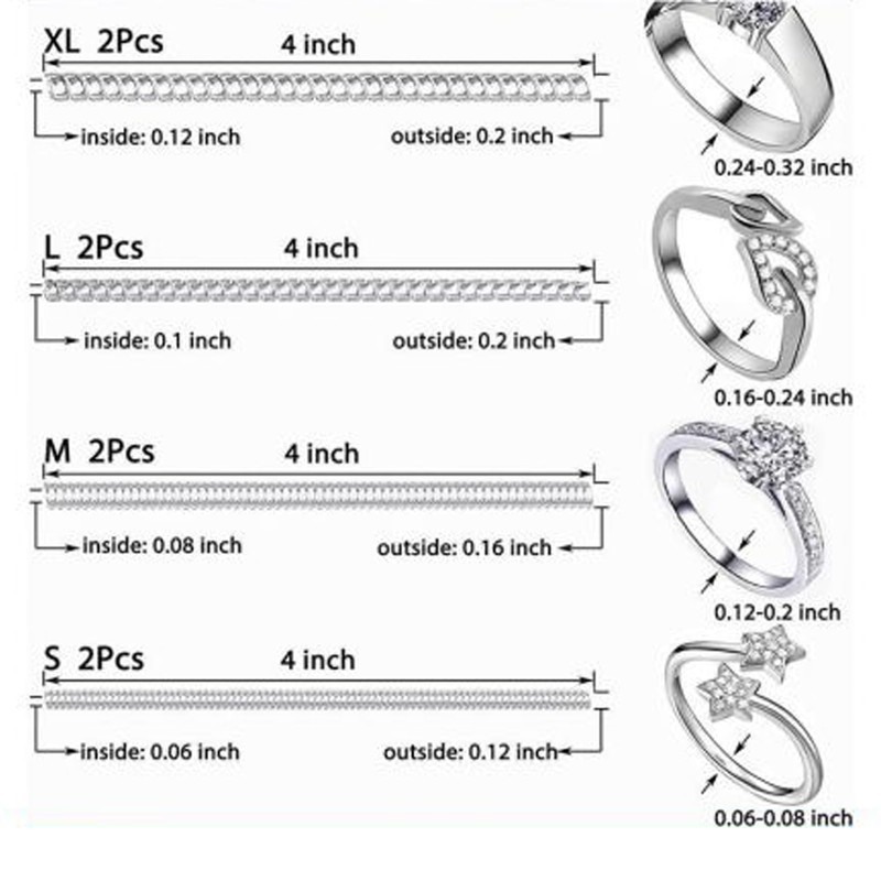 Ring Adjusters,Guards Spacers Set of 13 - Invisible Anti-Slip Ring
