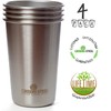 Greens Steel #1 Premium Stainless Steel Cups 16 oz/ 475ml