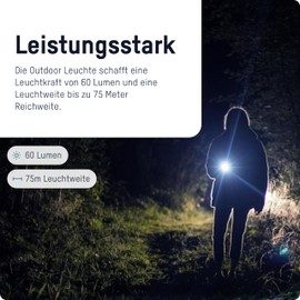 ANSMANN FUTURE T50F Professionelle LED Taschenlampe in schwarz - Helle & kleine Outdoor Lampe mit stufenloser Fokussierung & Clip - ideal für Camping Outdoor Licht Arbeitsleuchte Handlampe - 60 Lumen