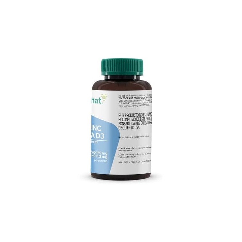 Pronat Magnesio Zinc con proteína vegetal - 90 tabletas