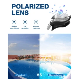 ZIONOR Swimming Goggles, G1 Polarized Swim Goggles UV Protection Watertight Anti-Fog Adjustable Strap Comfort fit for Unisex Adult Men and Women-Light Silver Lens