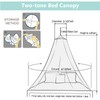 Eimilaly Two Tone Bed Canopy Mosquito Net Pink Blue with