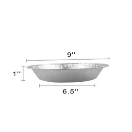 Waytiffer 9" Pie Pans (30pack) - Disposable Aluminum Foil Pie Tins,Heavy-duty, Baking Tin Plates, Standard Size