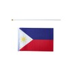 mflagperft Philippines Flag Filipino Small Stick Mini Hand Held Flags