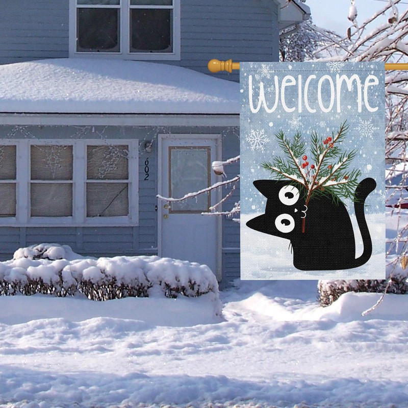 Winter Garden Flag 28 x 40 Inch Double Sided for