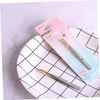 Mikinona Professional Eyebrow Tweezers Stainless Steel Clamps Flat Oblique Mouths