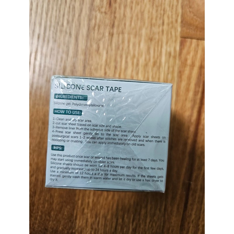Pumkot Silicone Scar Tape Roll 1.6"x120" Surgical Scars Keloid Burn