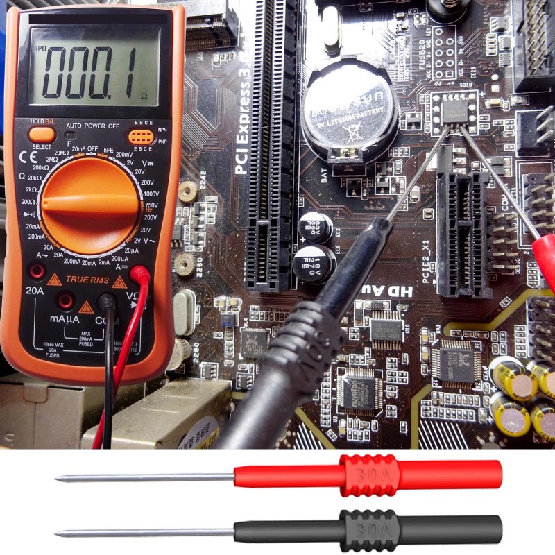 Peakelect 2PCS Back Probe Pins Flexible Bendable Test Probes for