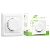 Greenandco® GC-200 Flush-Mounted LED and Halogen Dimmer 1-200 Watt