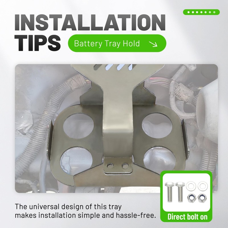 ALMULOO Universal Battery Tray Hold Compatible with Optima Group 34