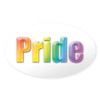 CafePress Rainbow Gay Pride Oval Car Bumper Sticker
