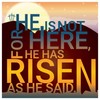 Religious Easter Cards - He is not here, He has