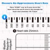 7-Step ECG Ruler, Transparent EKG Measuring Tool, Pocket-Sized 8.6cm x