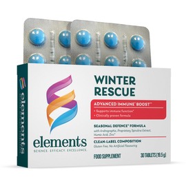 Elements Winter Rescue - Immune Boost Supplement with Zinc, Humic Acid, Spirulina Extract and Andrographis for Rapid Immune Support and Winter Wellness, Non-GMO, Gluten Free, 30 Tablets