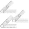 3 Pieces Angle Finder Rulers Goniometer 360 Degree Angle Protractor
