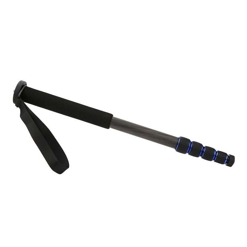 C-222 Carbon Fiber Portable Outdoor Telescopic Monopod Tripod Mountaineering Cane