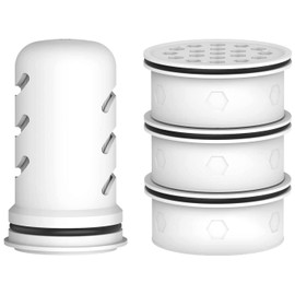 OHFULLS Water Pitcher Filter Replacement, Compatible with Lifestraw Home Water Filter Pitchers and Home Dispenser 18c/Pitcher 10c/7c - 1 Membrane Micro Filter and 3 Activated Carbon Filters