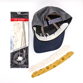 Cap Guard Hat Sweat Liner, Sweat Protector for Golf Hats & Baseball Caps - Prevent Sweat and Makeup Stains, Hat Saver, 10 Pcs White Disposable, Designed in Korea