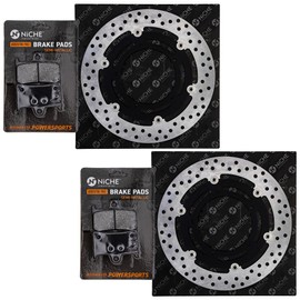 NICHE Front Brake Rotor Pad Semi Metallic Kit For Yamaha 2004-2006 YZF R1 5SL-25805-00-00 1WS-25805-00-00