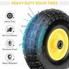 TICONN 10" Solid Tires, 2 Pack Flat Free 4.10/3.50-4'' Wheels
